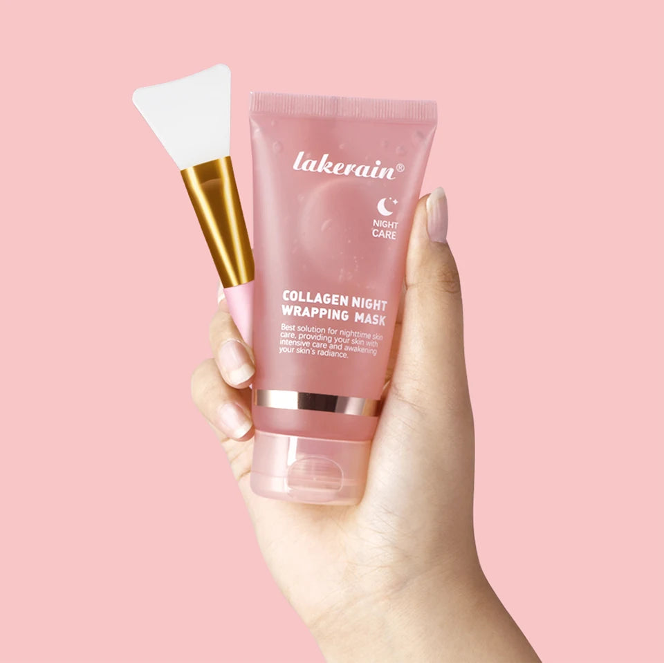 Mascarilla Facial Coreana de Colágeno, Reparación Nocturna, Hidratante, Iluminadora, Rejuvenecedora, Mejora la Elasticidad de la Piel, Piel Radiante