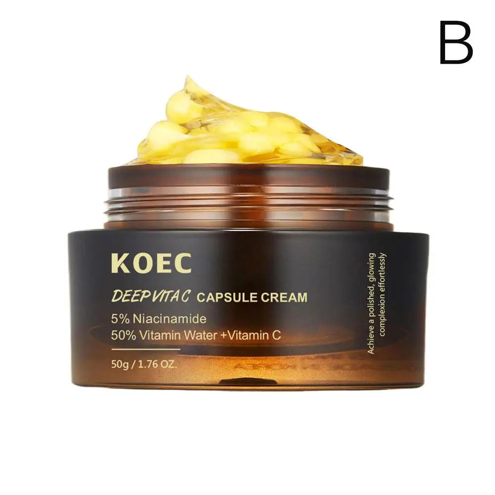 CREMA DE CAPSULAS DE COLÁGENO ROSA 5% Niacinamida Colágeno hidrolizado Crema de gelatina hidratante profunda Crema hidratante regordeta, cuidado nutrido de la piel