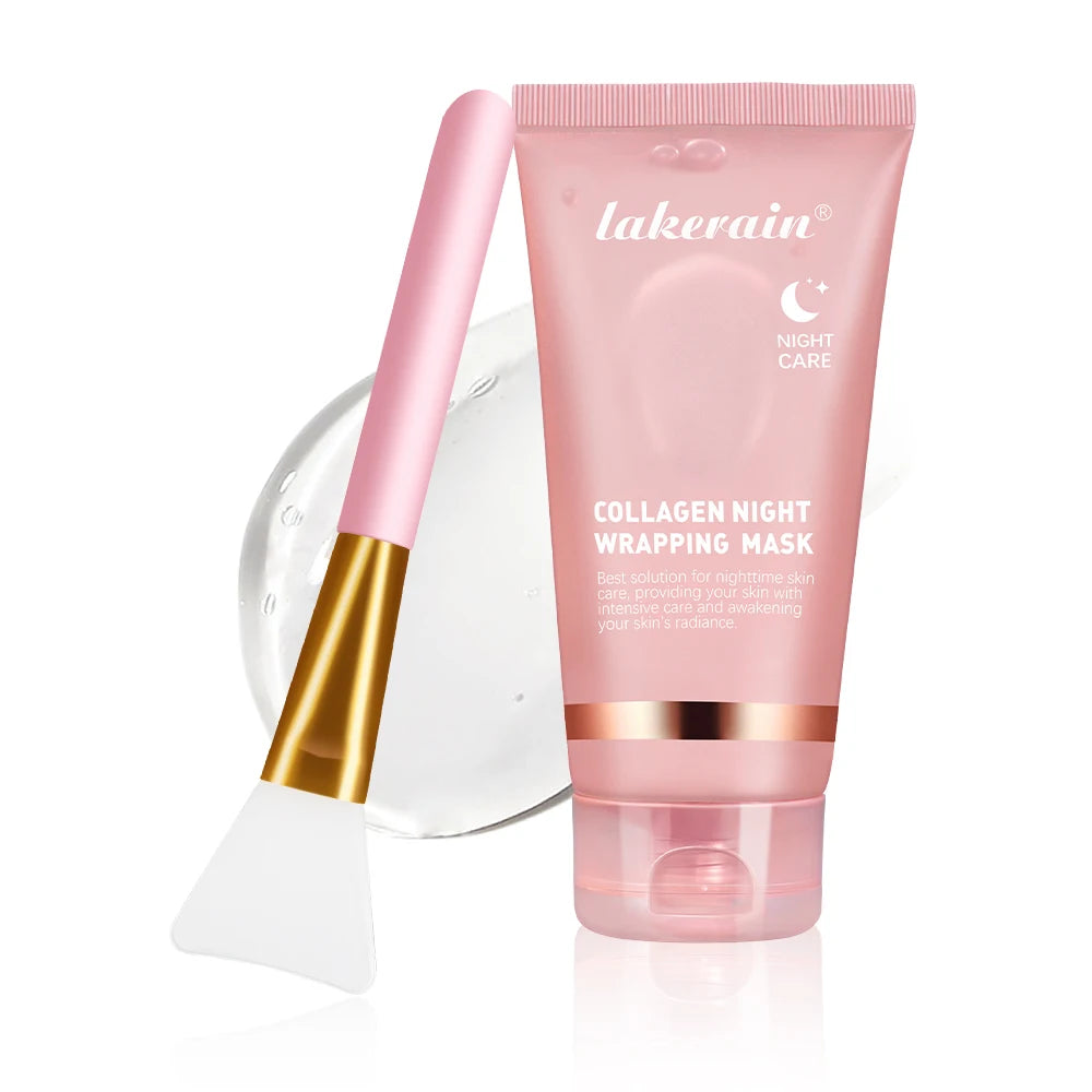 Mascarilla Facial Coreana de Colágeno, Reparación Nocturna, Hidratante, Iluminadora, Rejuvenecedora, Mejora la Elasticidad de la Piel, Piel Radiante